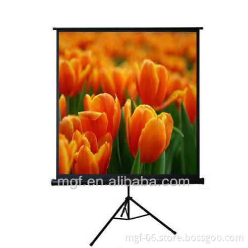 92'' 16:9 Portable Floor up screen/ Floor standing projecor screen